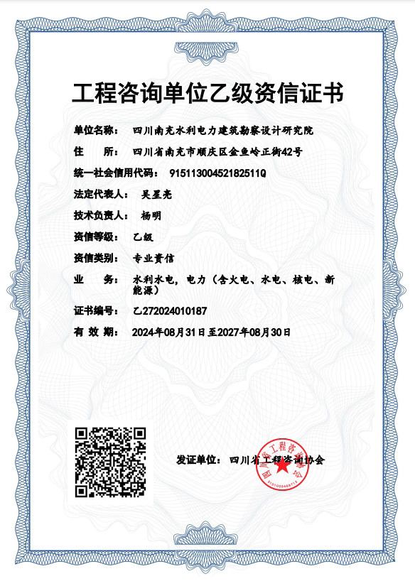 水利行业资质副本